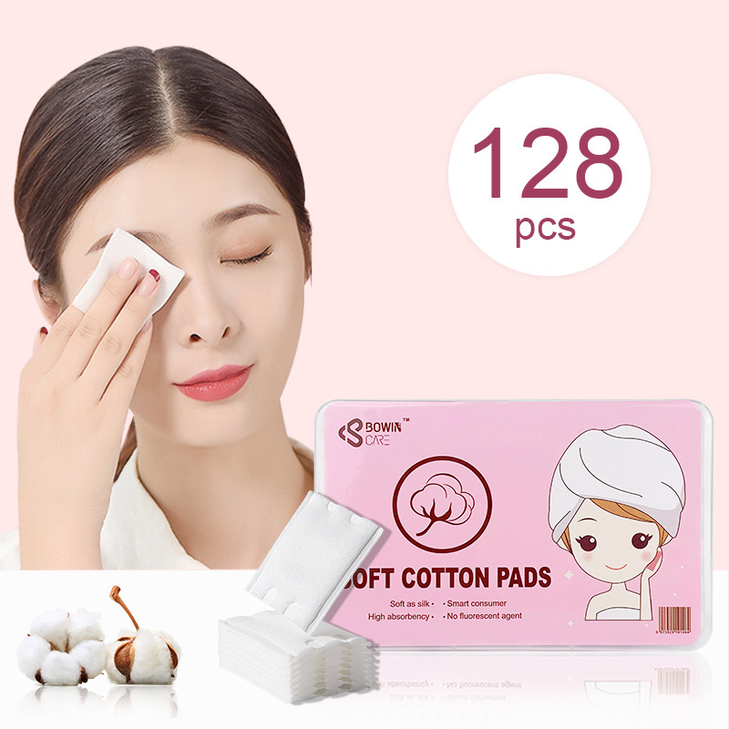 Boxed square makeup cotton pads details page (3)