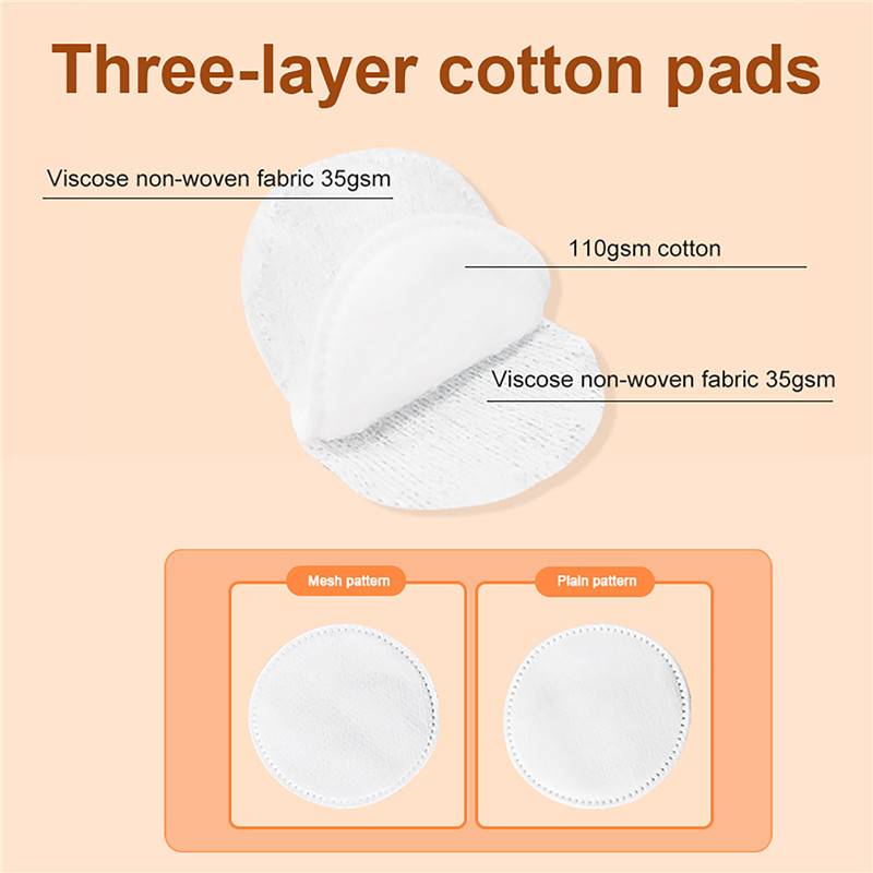 Disposable double sided cleaning round makeup cotton pads (1)