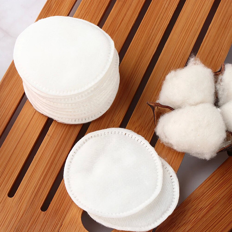 Disposable double sided cleaning round makeup cotton pads (7)